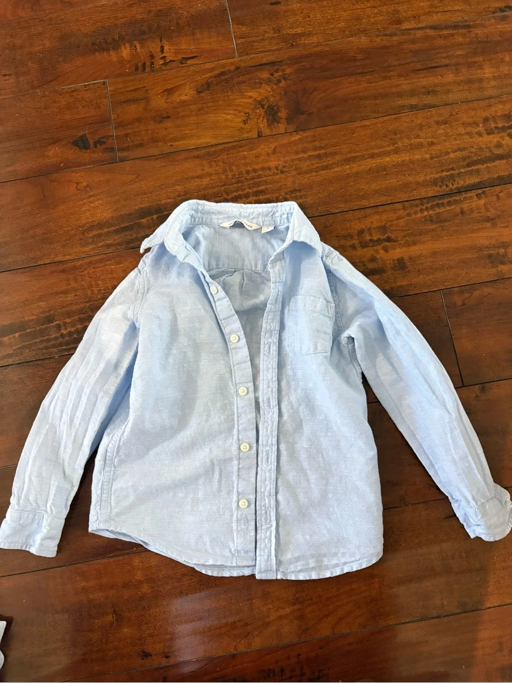 Janie and Jack Pale Blue Long-Sleeve Button-Down Shirt